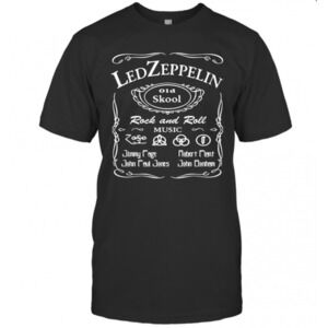 Led Zeppelin Old Skool Rock And Roll Music T-Shirt